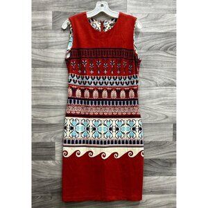 J. McLaughlin Sleeveless Printed Floral Dress Women's -- Medium -- Paprika